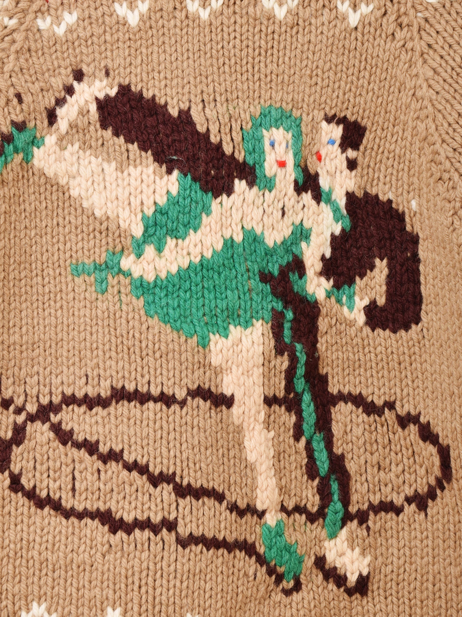 50's〜60's ダンス柄 カウチンセーター – 古着屋Top of the Hillの