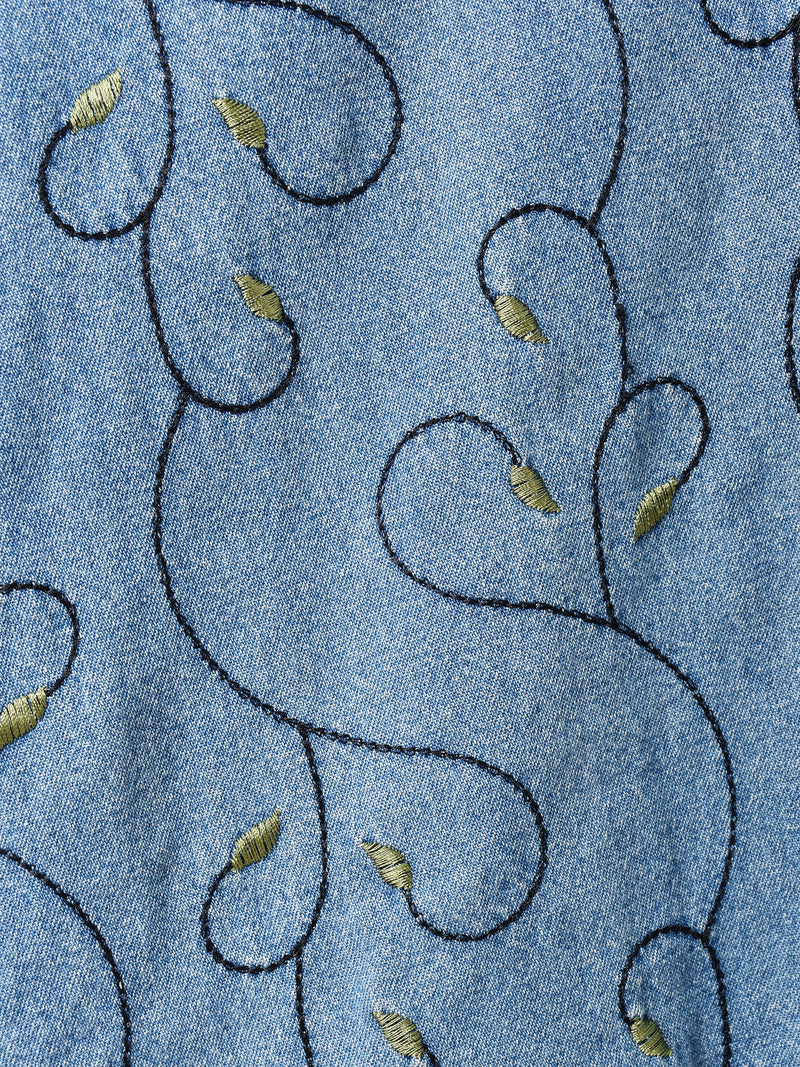 花柄 刺繍 デニムジャケット – 古着屋Top of the Hillのネット通販サイト