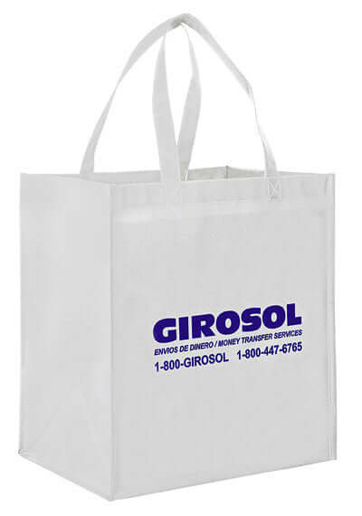 Wholesale Gloss Laminated Designer Grocery Tote Bag with Poly Board In