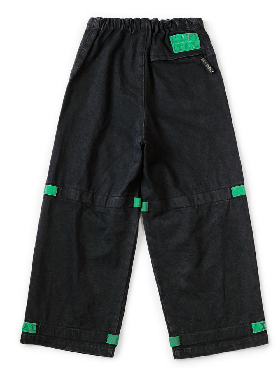 Kapital 14oz BLKxBLK Denim NOUVELLE Shuttle Pants - Green – Totem