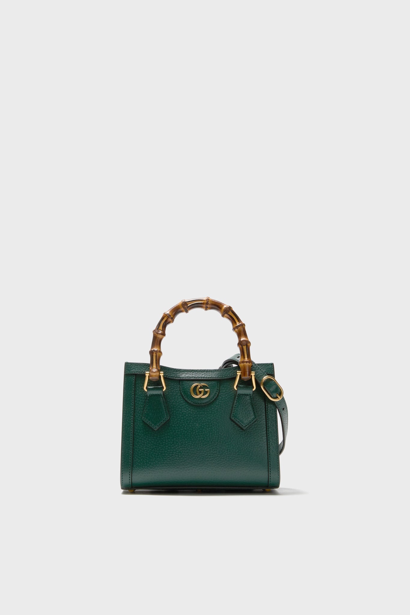 GUCCI Dark Green Bamboo Diana 2 Way Handbag | Tuckernuck Archive