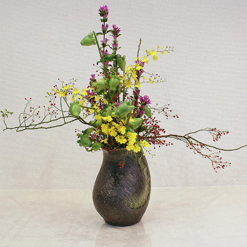 楽天市場】信楽焼 花器 緑釉 しずく 生花 池坊 小原流 生け花 在庫数