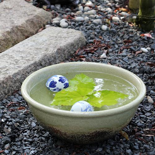楽天市場】信楽焼 睡蓮鉢 ライトグリーン 10号 30cm位 睡蓮鉢 信楽焼