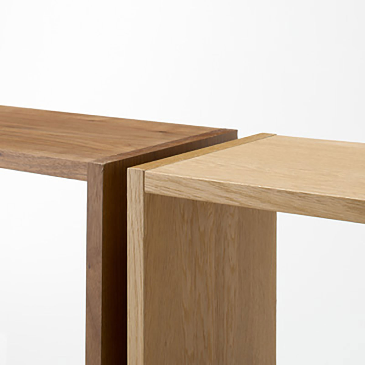 楽天市場】スタッキングシェルフ・2段・オーク材 幅42×奥行28．5