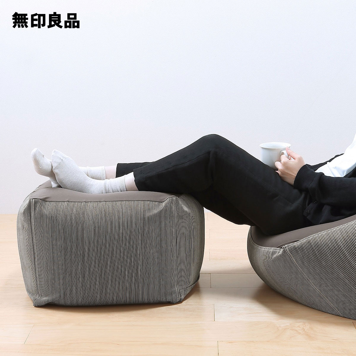 楽天市場】体にフィットするソファ 小 セット 綿デニム・幅45x奥行