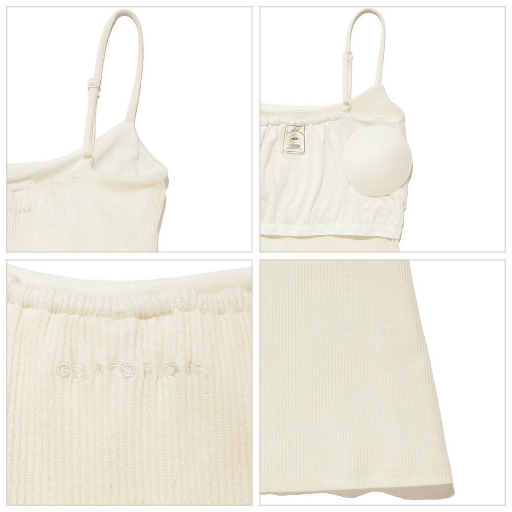 楽天市場】ジェラートピケ gelato pique カップ付きリブキャミソール