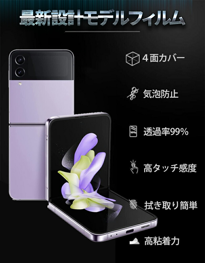 楽天市場】【SS限定50％OFF券配布】Galaxy Z Flip4 フィルム docomo au