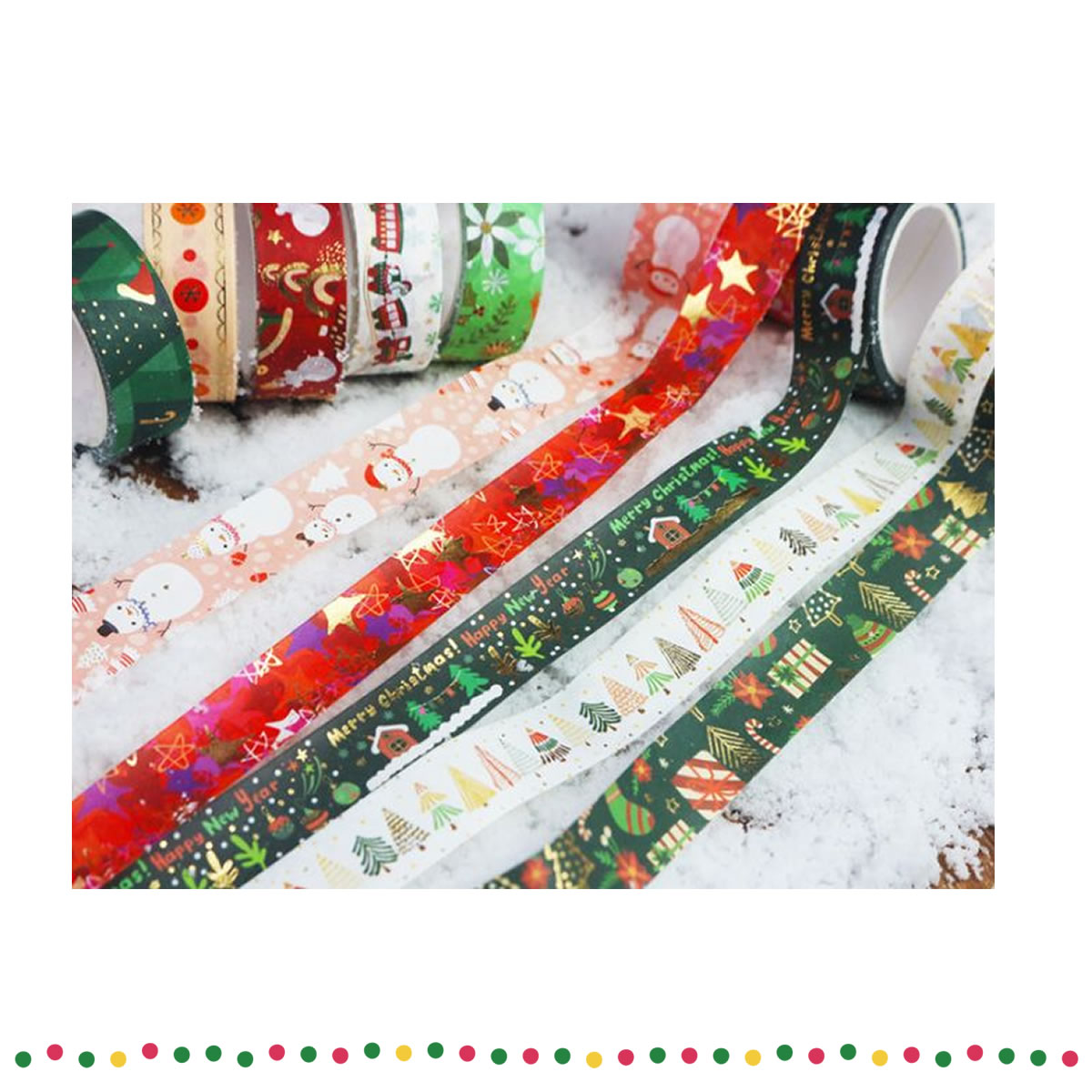 楽天市場】マスキングテープ クリスマス 10巻セット 15mm×5m マステ