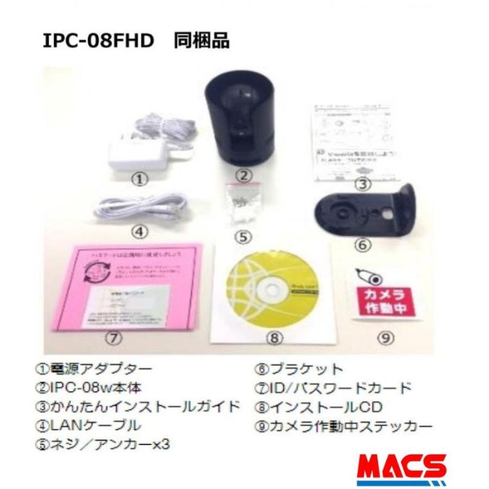 楽天市場】あすつく IPC-08FHDII 200画素（ IPC-08w IPC-08FHD IPC