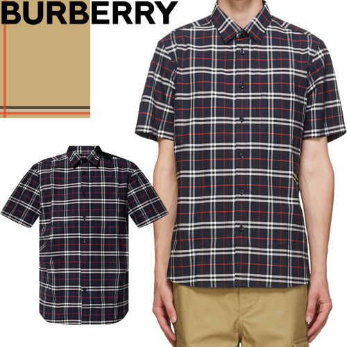 楽天市場】バーバリー BURBERRY シャツ 半袖 メンズ ストレッチ