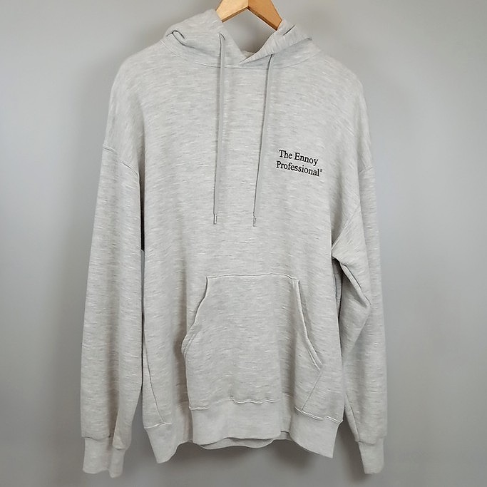 楽天市場】ENNOY エンノイ 22AW ロゴ刺繍 パーカー メンズ グレー size