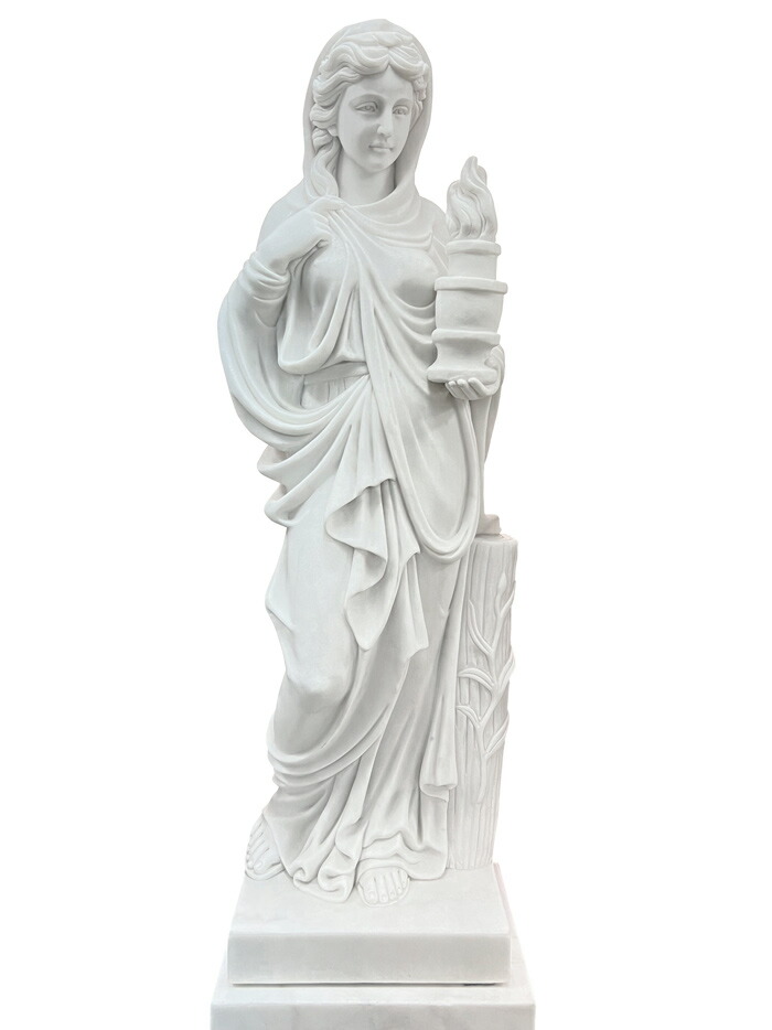 楽天市場】天然大理石彫刻 季節の乙女（冬）高さ160cm 石像 女性像