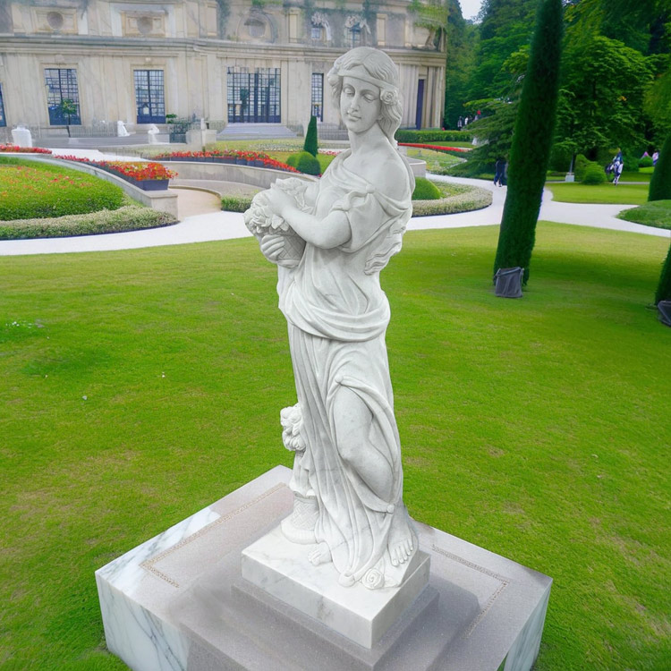 楽天市場】天然大理石彫刻 薔薇を抱えるヴィーナス H180cm 人物像 石像