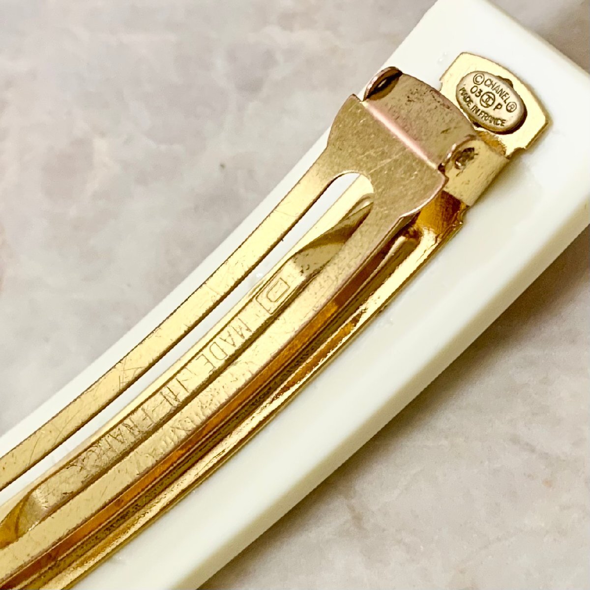 楽天市場】CHANEL シャネル バレッタ ココマーク カメリア フラワー 花