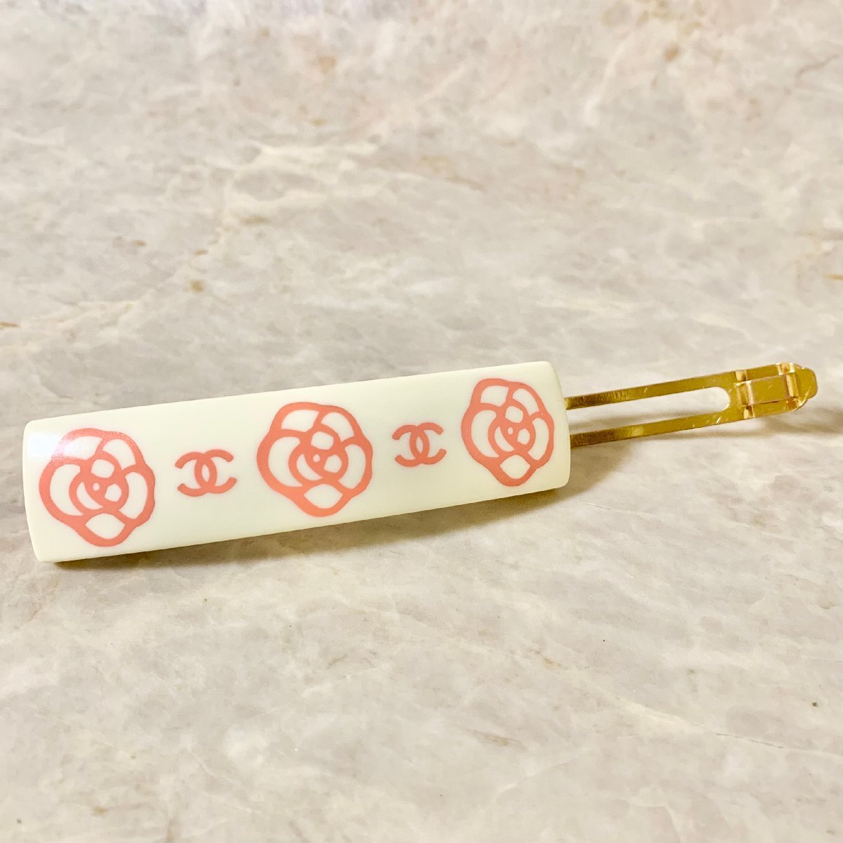 楽天市場】CHANEL シャネル バレッタ ココマーク カメリア フラワー 花