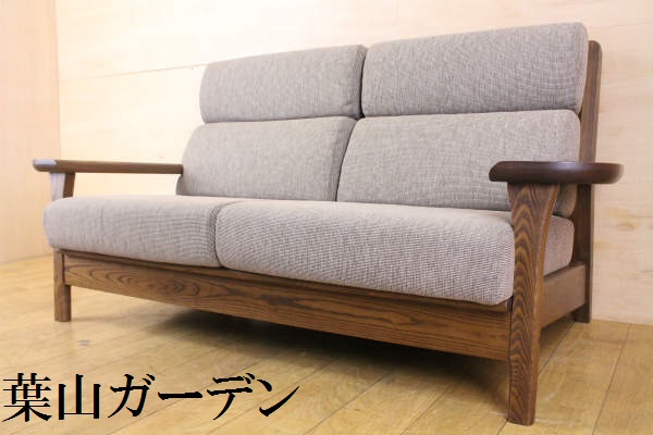 楽天市場】超美品 葉山ガーデン オーク無垢 二人がけソファ/ラブ