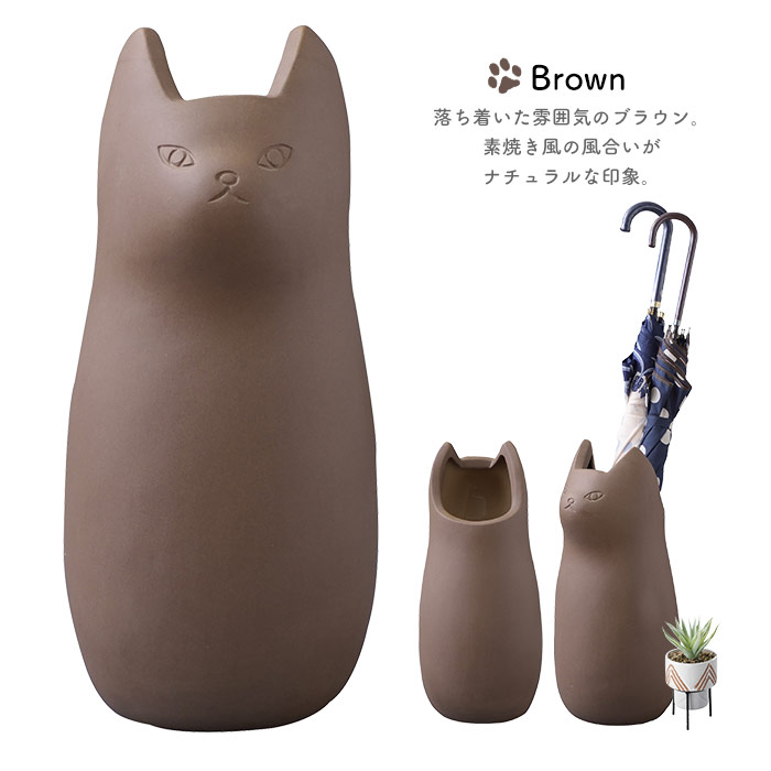 ❣ポルトガル製【可愛い猫型傘立て】陶器 白系 ❣ポルトガル製【可愛い