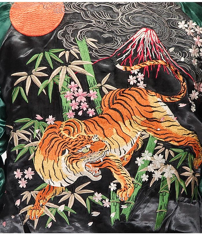 楽天市場】さとり satori 和柄 スカジャン メンズ リバーシブル 虎 桜