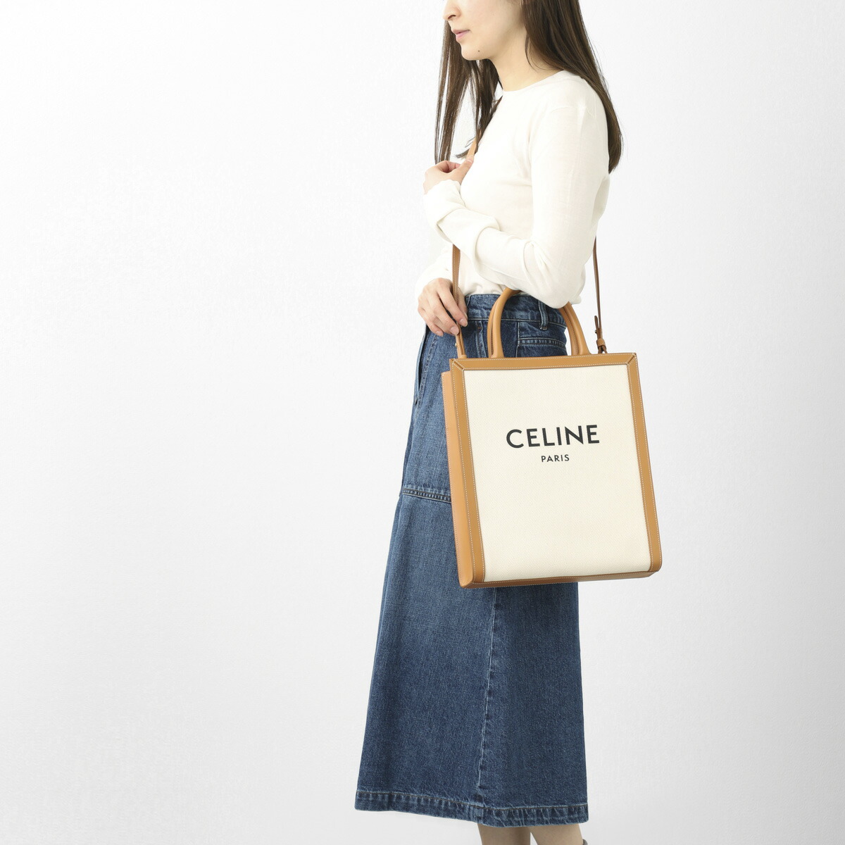 楽天市場】セリーヌ CELINE トートバッグ 2WAY ベージュ レディース