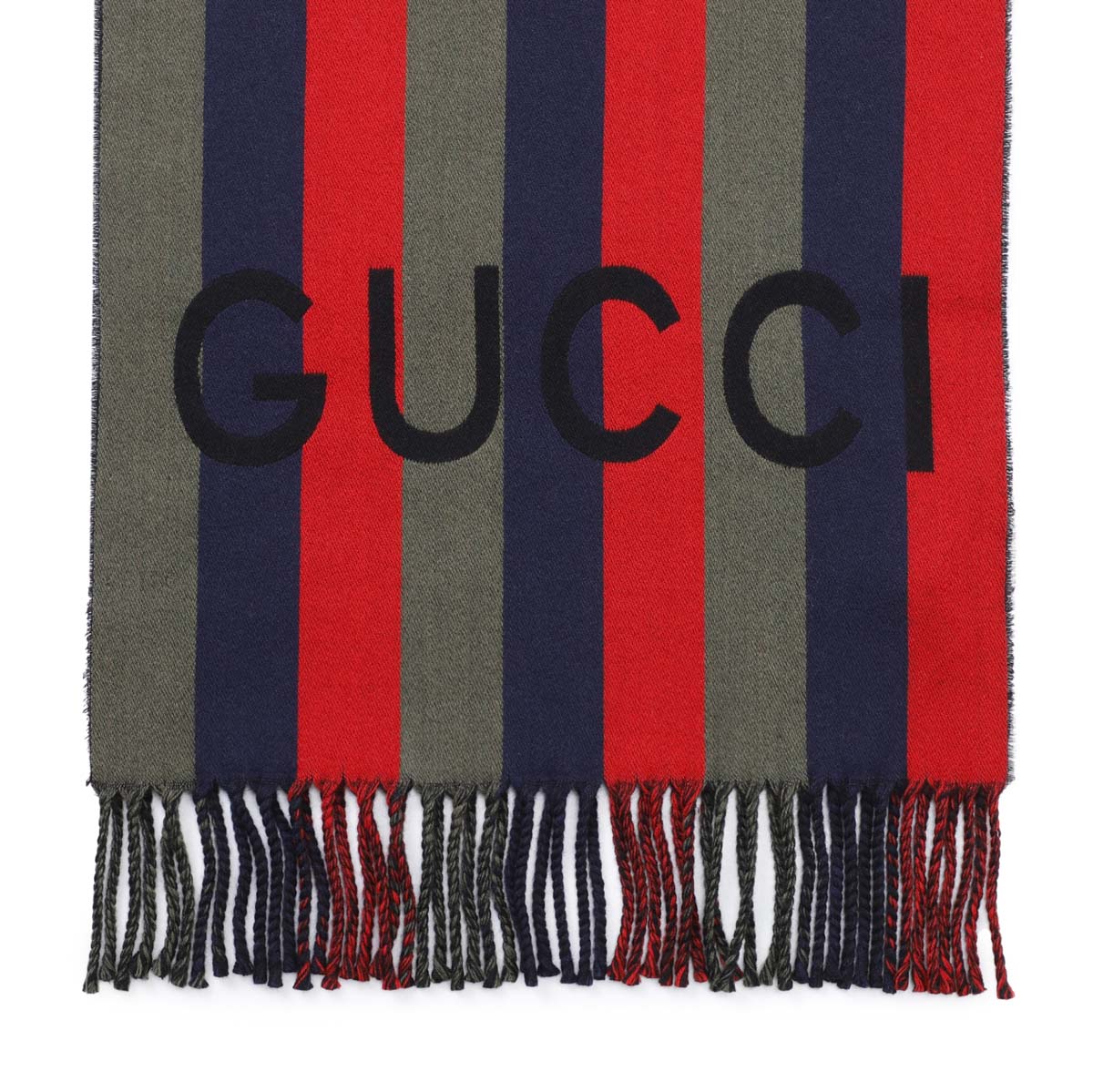 美品】GUCCI ANGRY CAT レインボー マフラー 美品】GUCCI ANGRY CAT