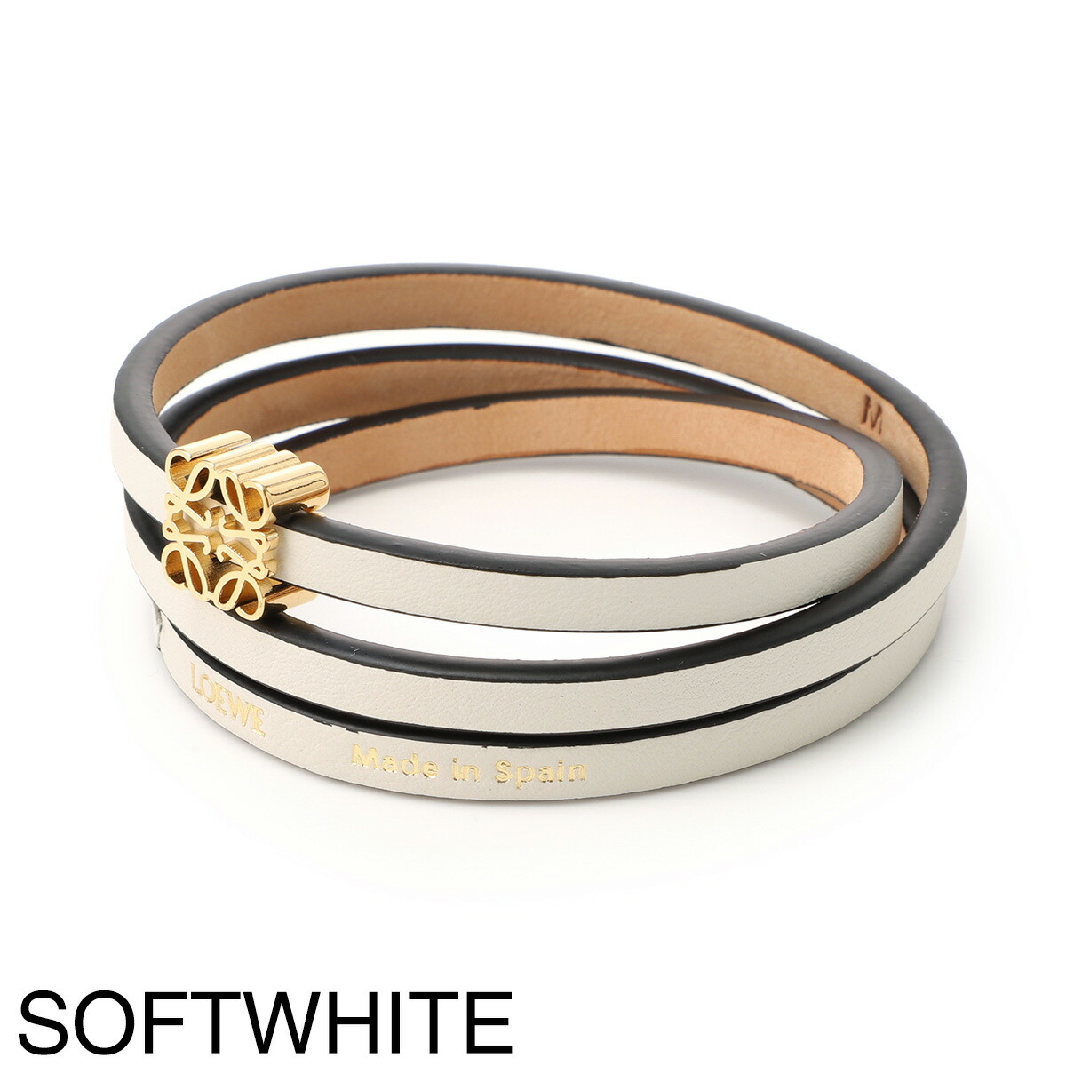 楽天市場】ロエベ LOEWE レザーブレスレット バングル レディース
