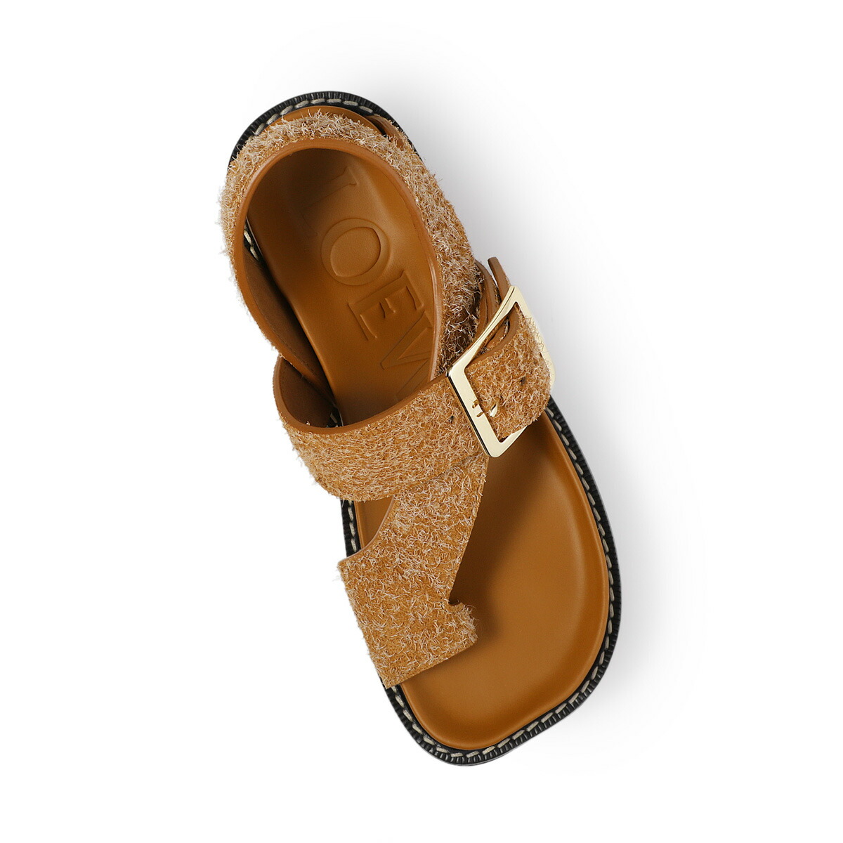 LOEWE ロエベ イーズ スエードレザー ヒールサンダル ブラウン LOEWE