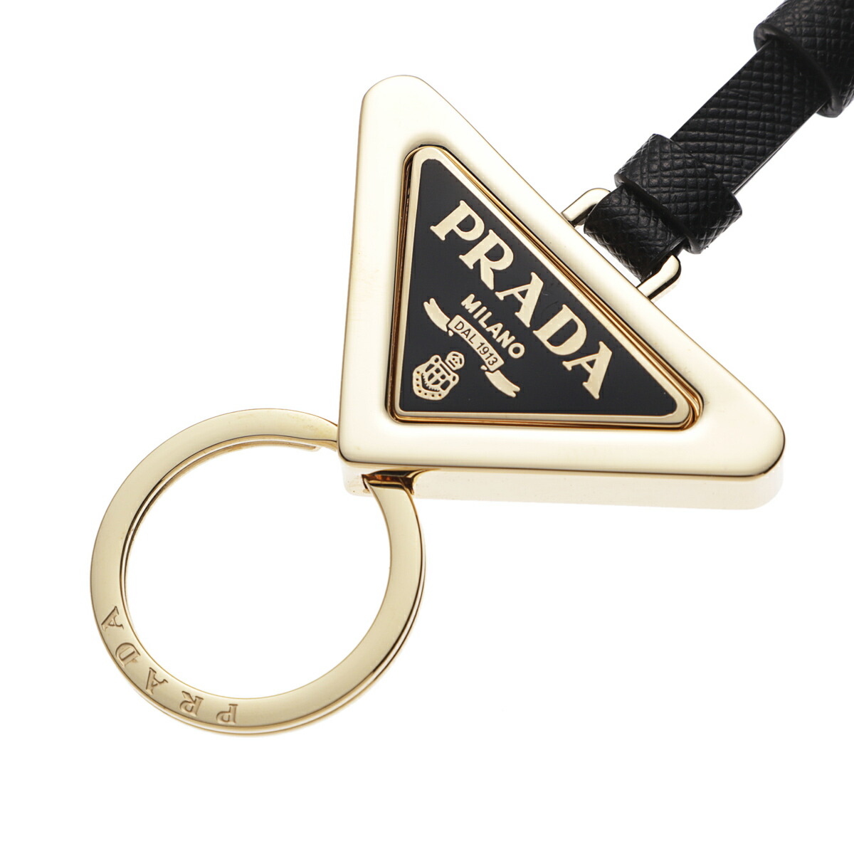 楽天市場】プラダ PRADA キーリング バッグチャームMIX ゴールド