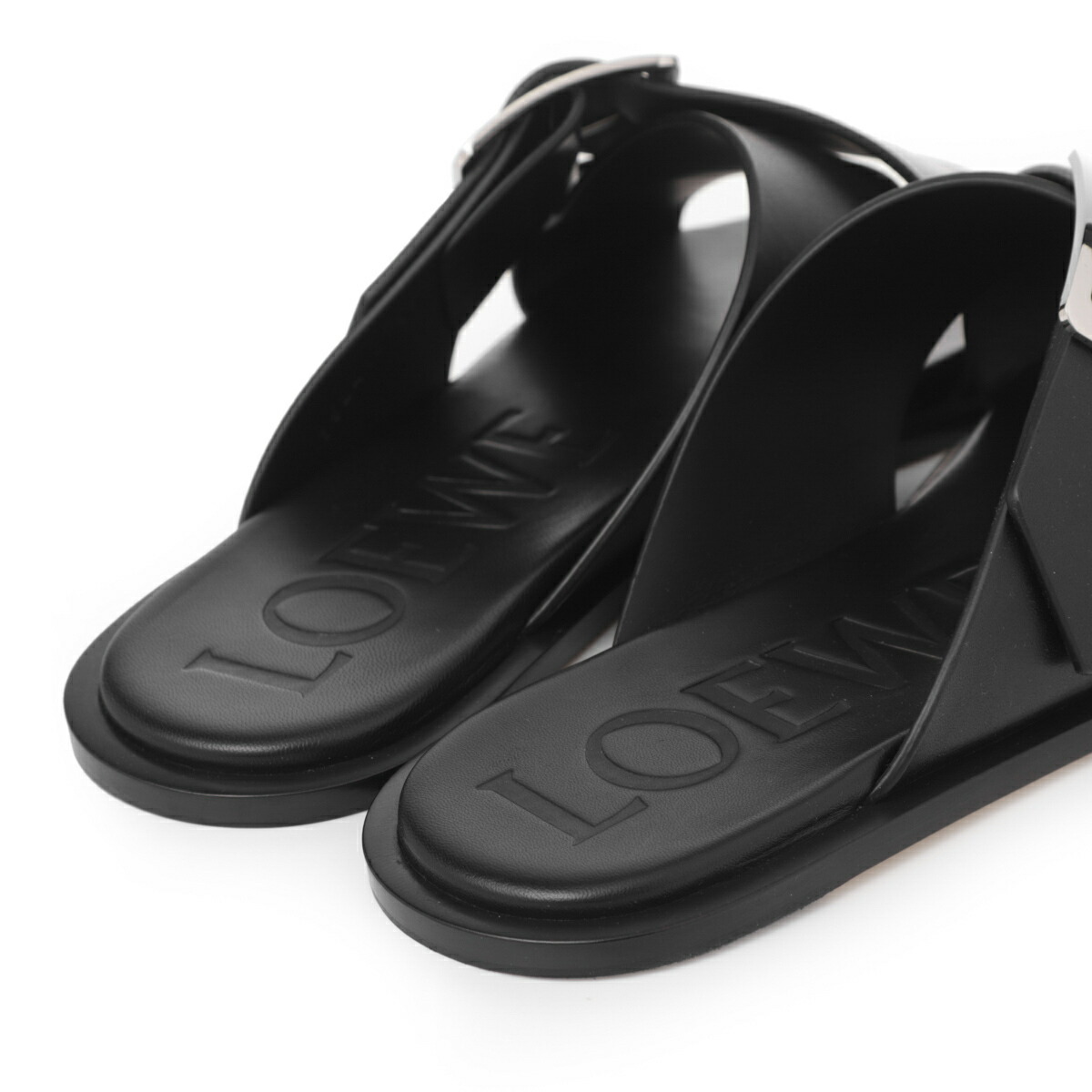 楽天市場】ロエベ LOEWE サンダル ブラック レディース 大きいサイズ