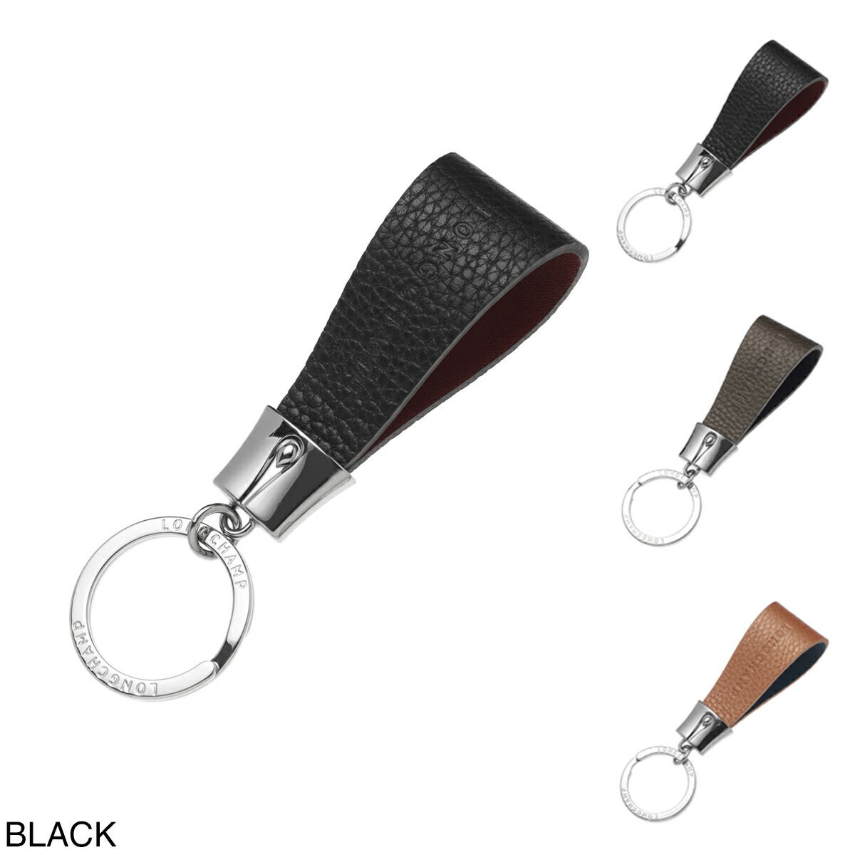 楽天市場】ロンシャン LONGCHAMP キーリング バッグチャームレザー