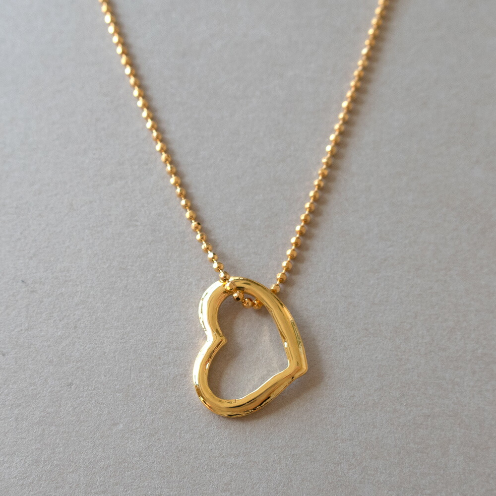 楽天市場】【25%OFFクーポン対象！】ネックレス 日本製 ハート K18GP