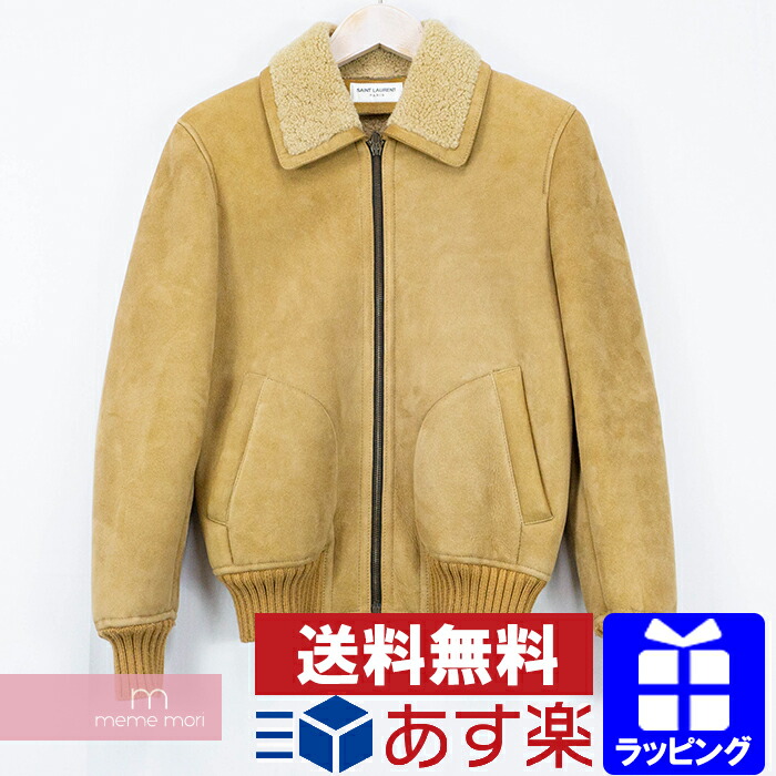 楽天市場】SAINT LAURENT PARIS 2015AW Shearling suede bomber
