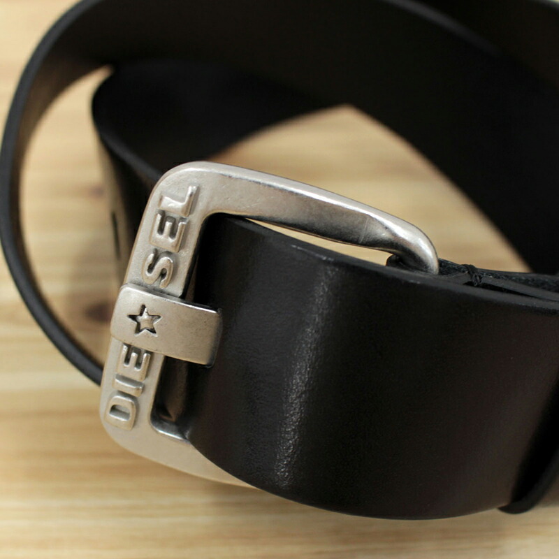 楽天市場】送料無料 DIESEL ディーゼル ベルト 本革 レザーベルト 無地