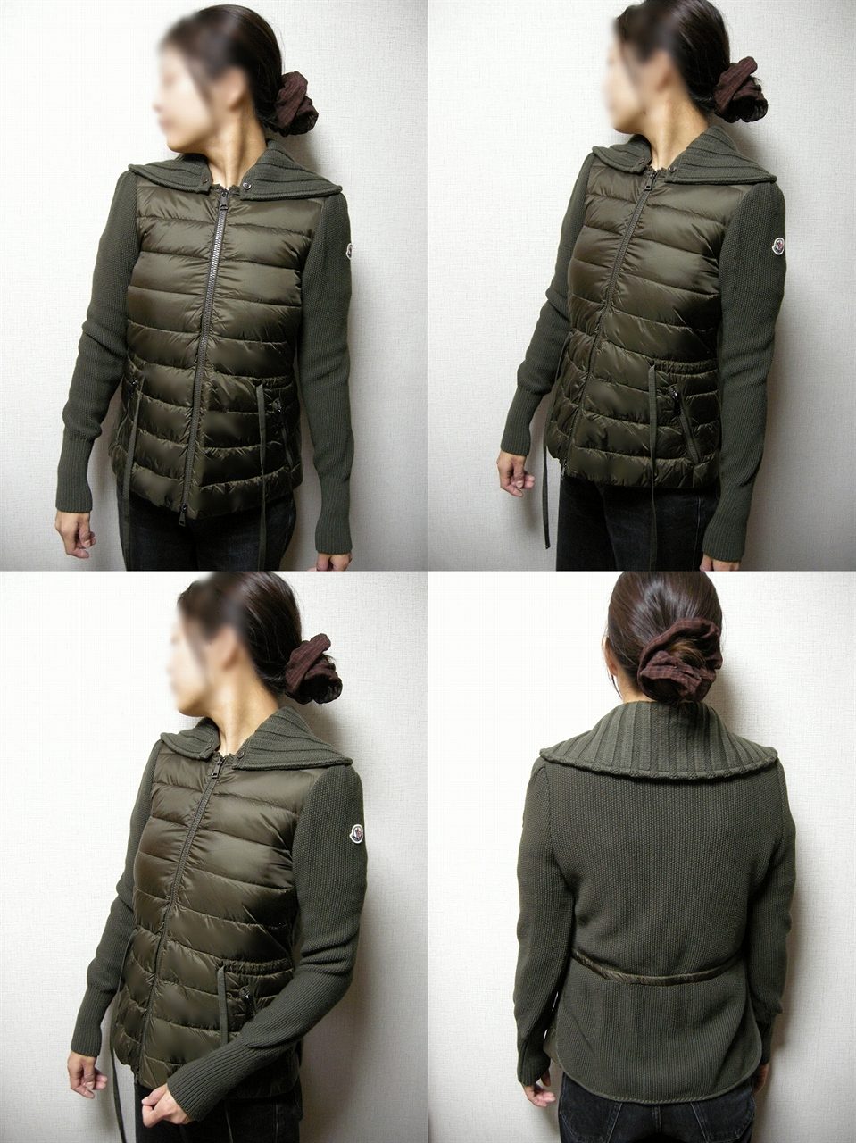 楽天市場】【MONCLER/モンクレール/ニット切替ダウンジャケット