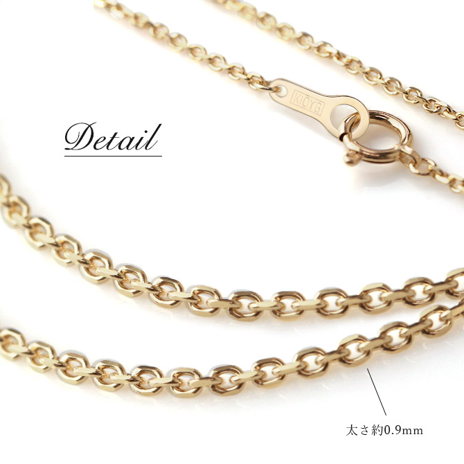 楽天市場】ゴールドネックレス 10金 K10 10K イエローゴールド