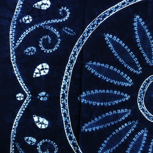 楽天市場】小粋 和の詩 藍の郷 藍染 刺し子 クロス 風呂敷 120cm 手