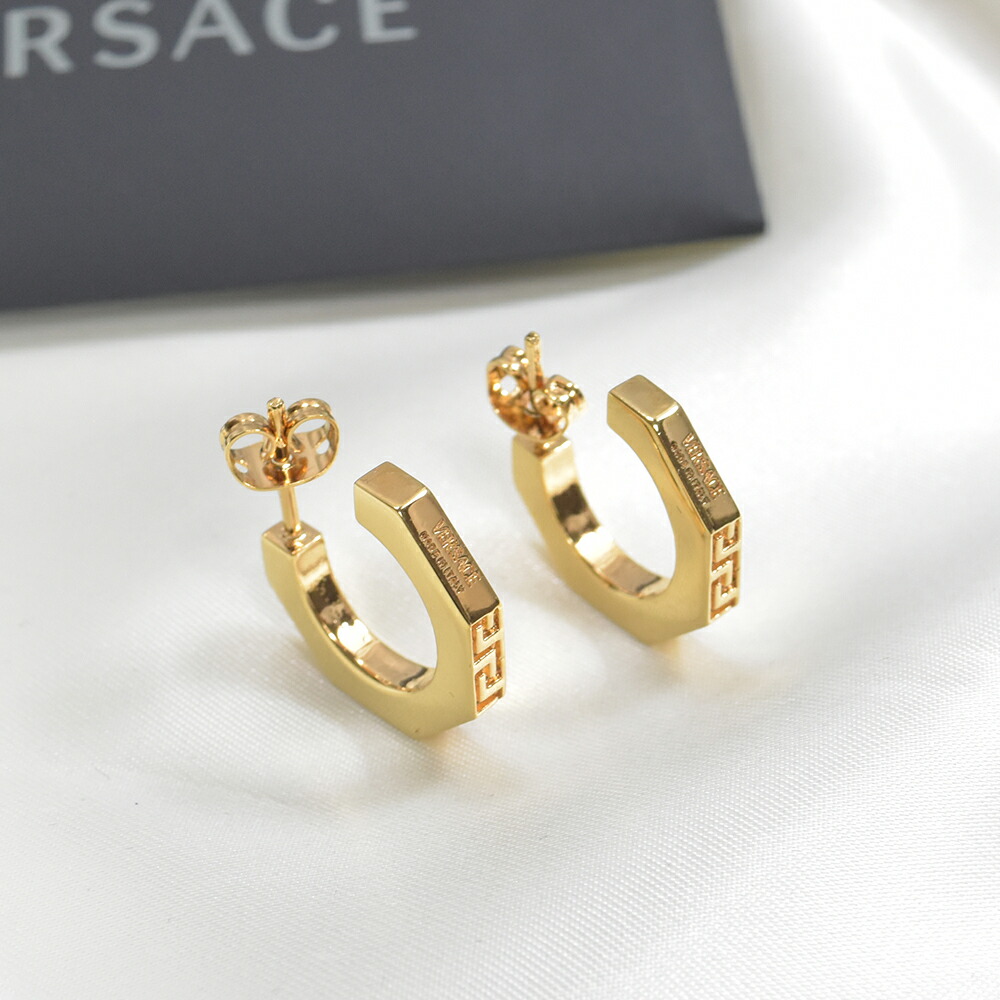 楽天市場】ヴェルサーチ ピアス レディース メンズ ゴールド グレカ