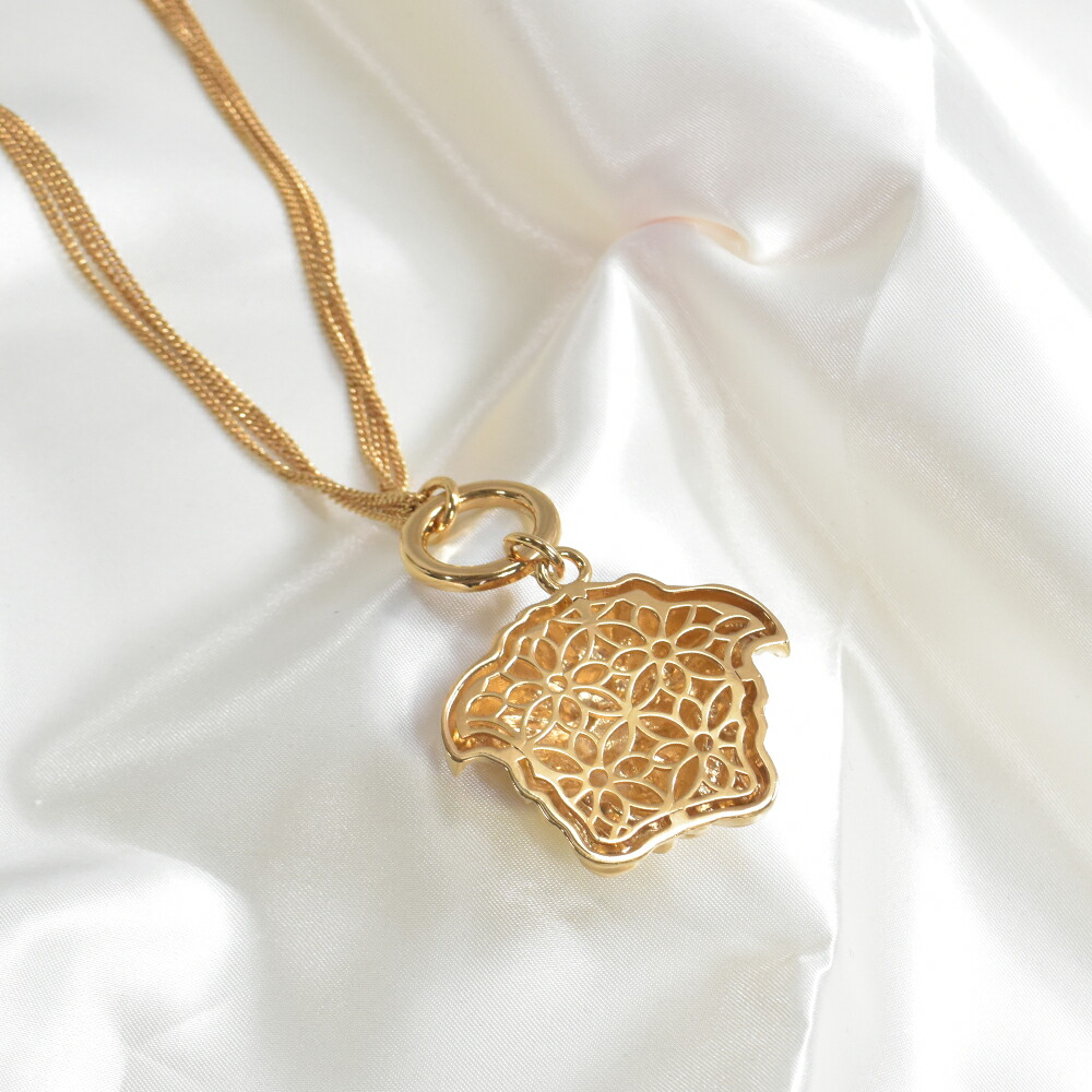 楽天市場】ヴェルサーチ ネックレス メデューサ 3連チェーン グレカ