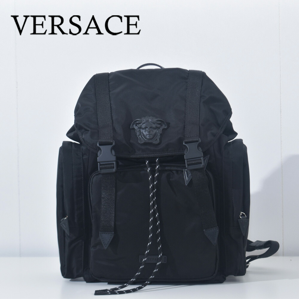 楽天市場】ヴェルサーチ バックパック メデューサ ロゴ ナイロン