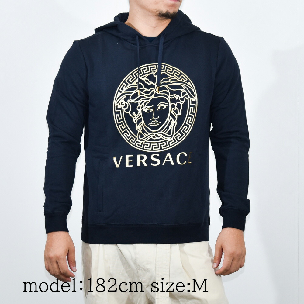楽天市場】ヴェルサーチ パーカー メデューサ メンズ VERSACE フード