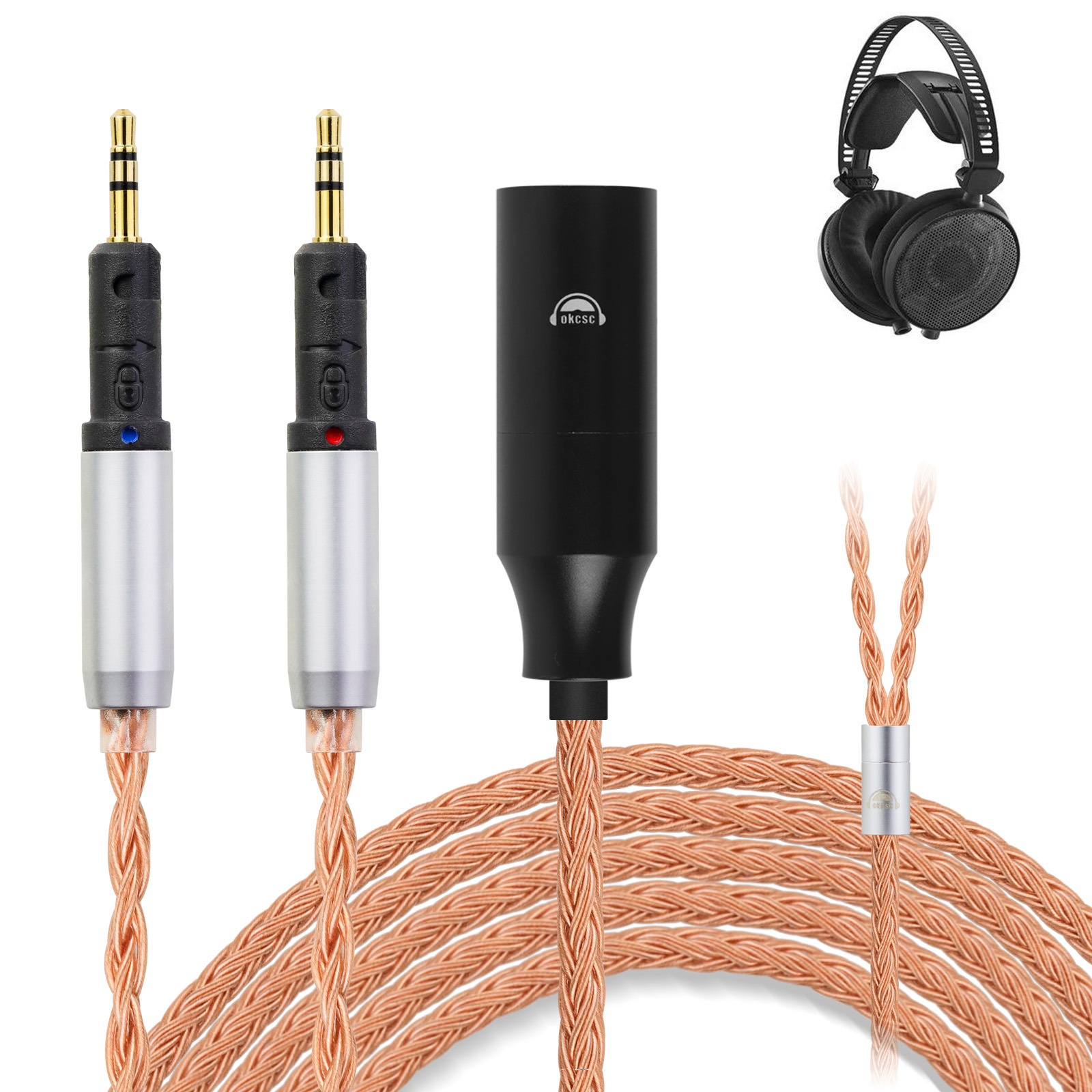 楽天市場】okcsc ZT16 ATH-R70xa ATH R70X ヘッドホン ケーブル