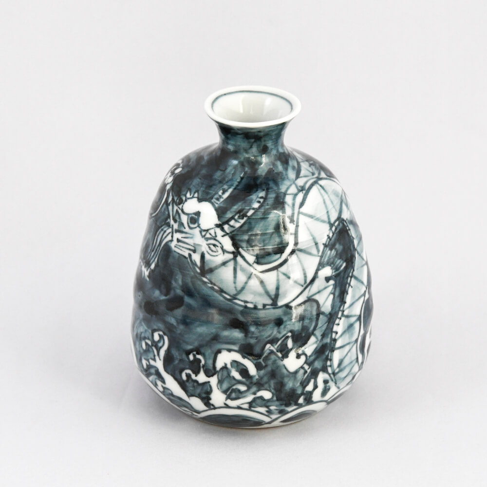 楽天市場】京焼 清水焼 徳利 六齋窯 染付龍 単品 村田幸之助 化粧