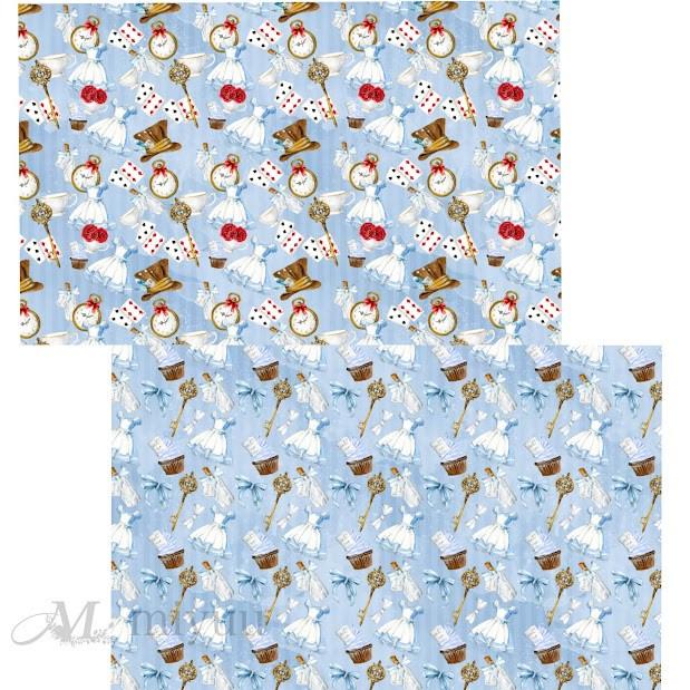 alデザインペーパー 100枚 ヴィンテージ柄 セット A4 両面印刷 al