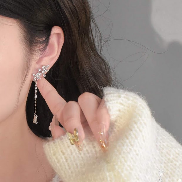 楽天市場】ピアス レディース シルバーピアス ロングピアス 2wayピアス