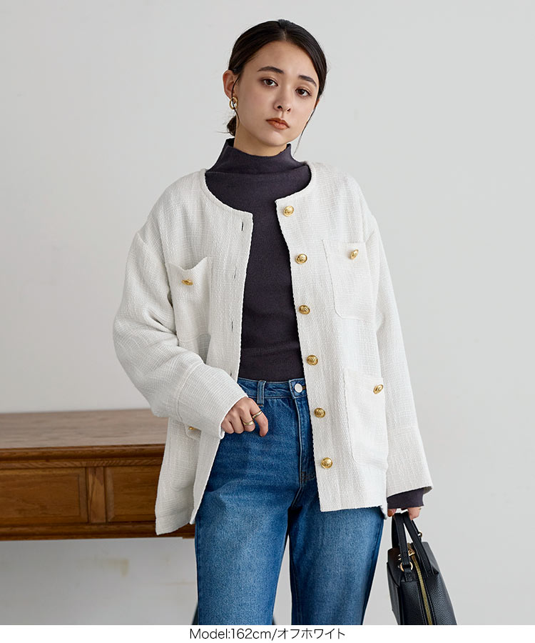 楽天市場】≪ 特別セール ≫ 送料無料！ ゴールドボタンツイード