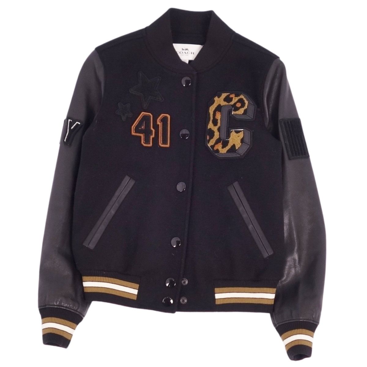 楽天市場】【極美品】コーチ COACH ジャケット ブルゾン スタジャン