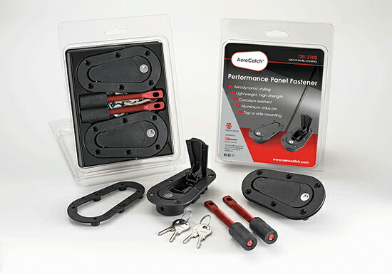 楽天市場】Aerocatch エアロキャッチ ボンネットピン 120-2100 キー付