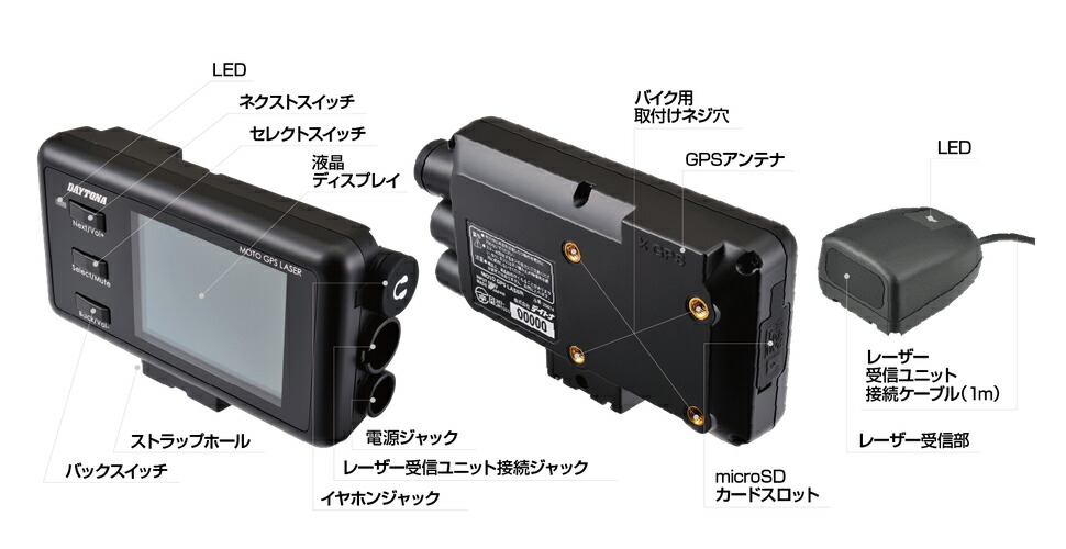 楽天市場】DAYTONA MOTO GPS LASER（超高感度GPSレーザー& レーダー