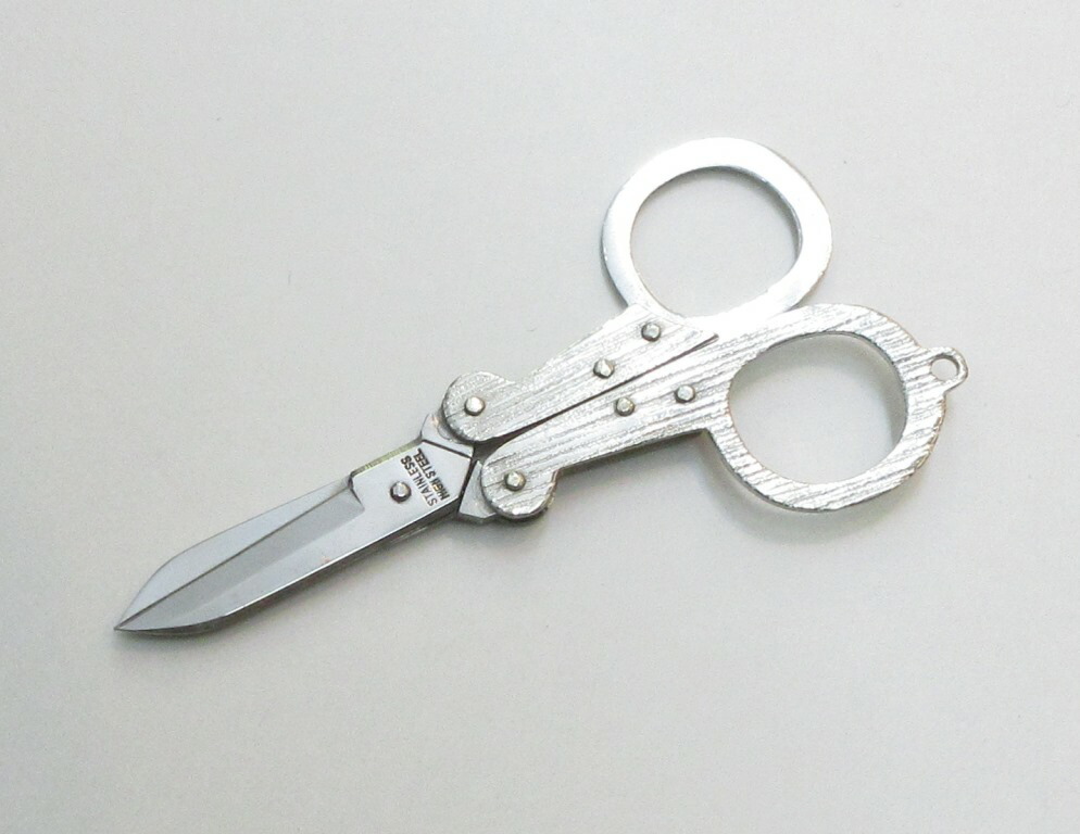 楽天市場】藤本ナイフ製作所 折りたたみハサミ 石目ハンドル Fマーク