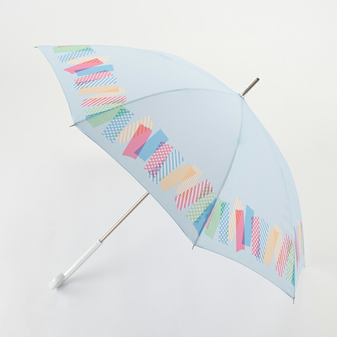 楽天市場】estaa/エスタ × mt 雨傘 長傘 (UV) マスキングテープ柄