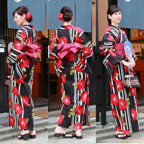 楽天市場】浴衣 単品 レディース レトロ 新作 高級綿浴衣単品「黒地に